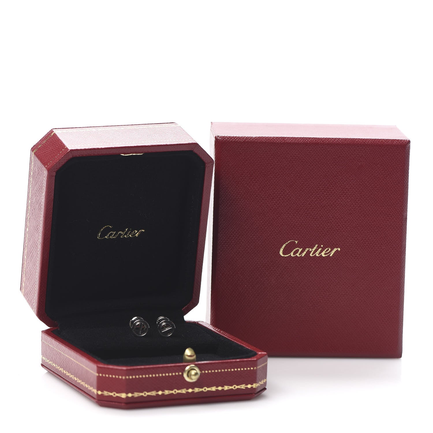 Cartier 18K White Gold LOVE Earrings 6 of 6