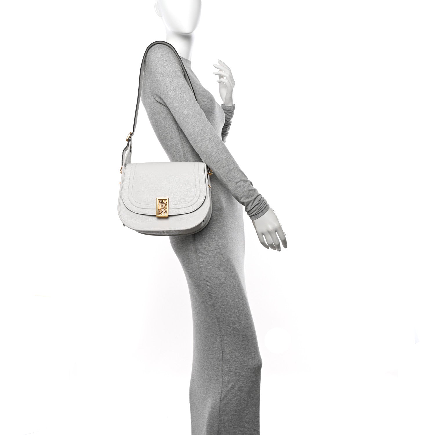 Mulberry Goatskin Sadie Satchel White 2 of 11
