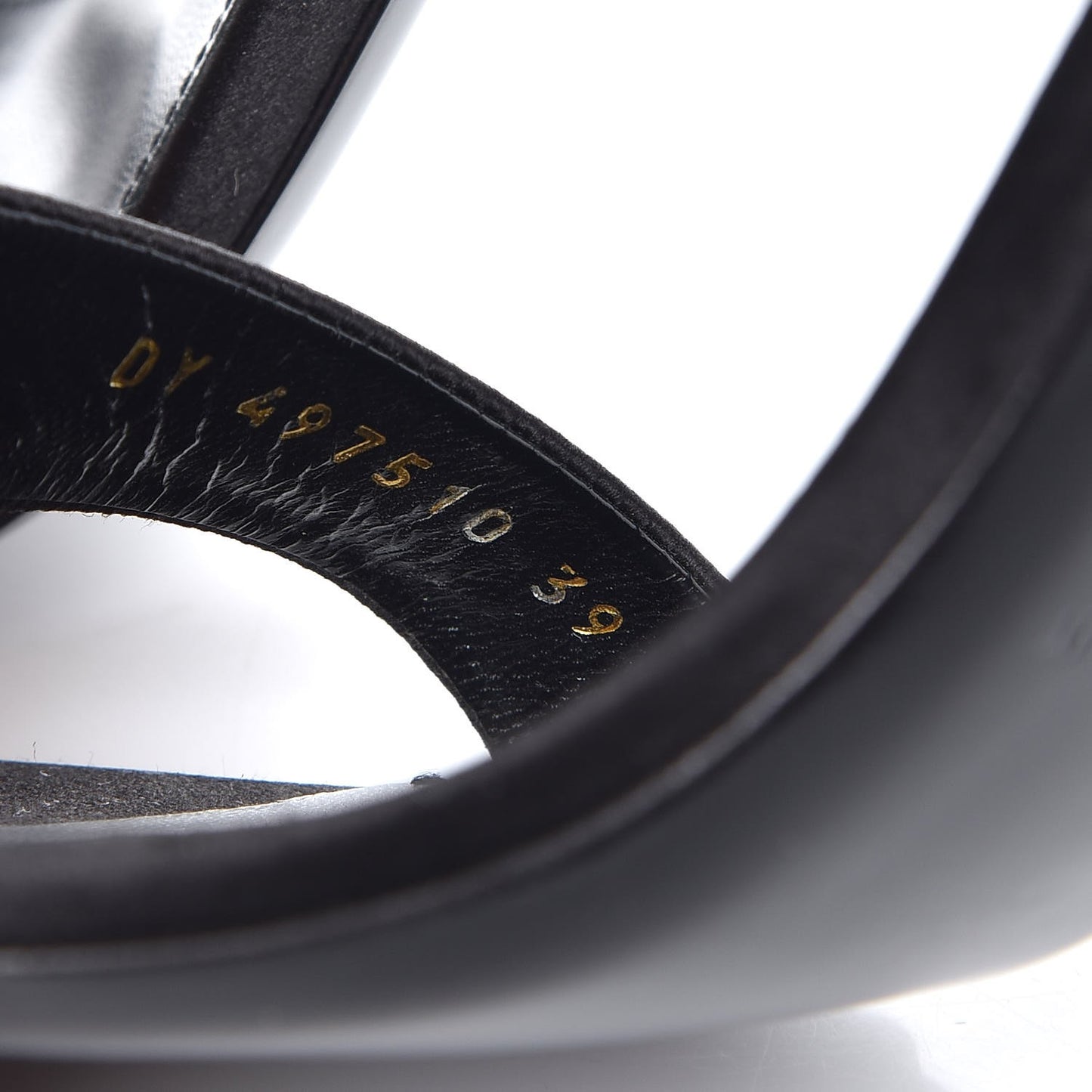 Satin Jane 80 Ankle Strap Sandals 39 Black