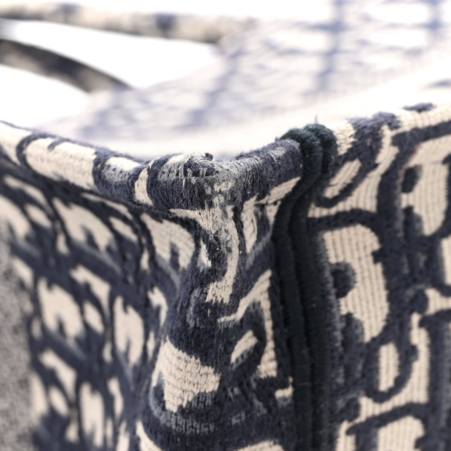 Christian Dior Oblique Medium Book Tote Blue Multicolor 12 of 14