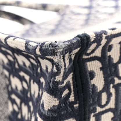 Christian Dior Oblique Medium Book Tote Blue Multicolor 12 of 14