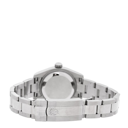Rolex Stainless Steel 18K White Gold Diamond 26mm Oyster Perpetual Datejust Watch Silver 179174 3 of 5