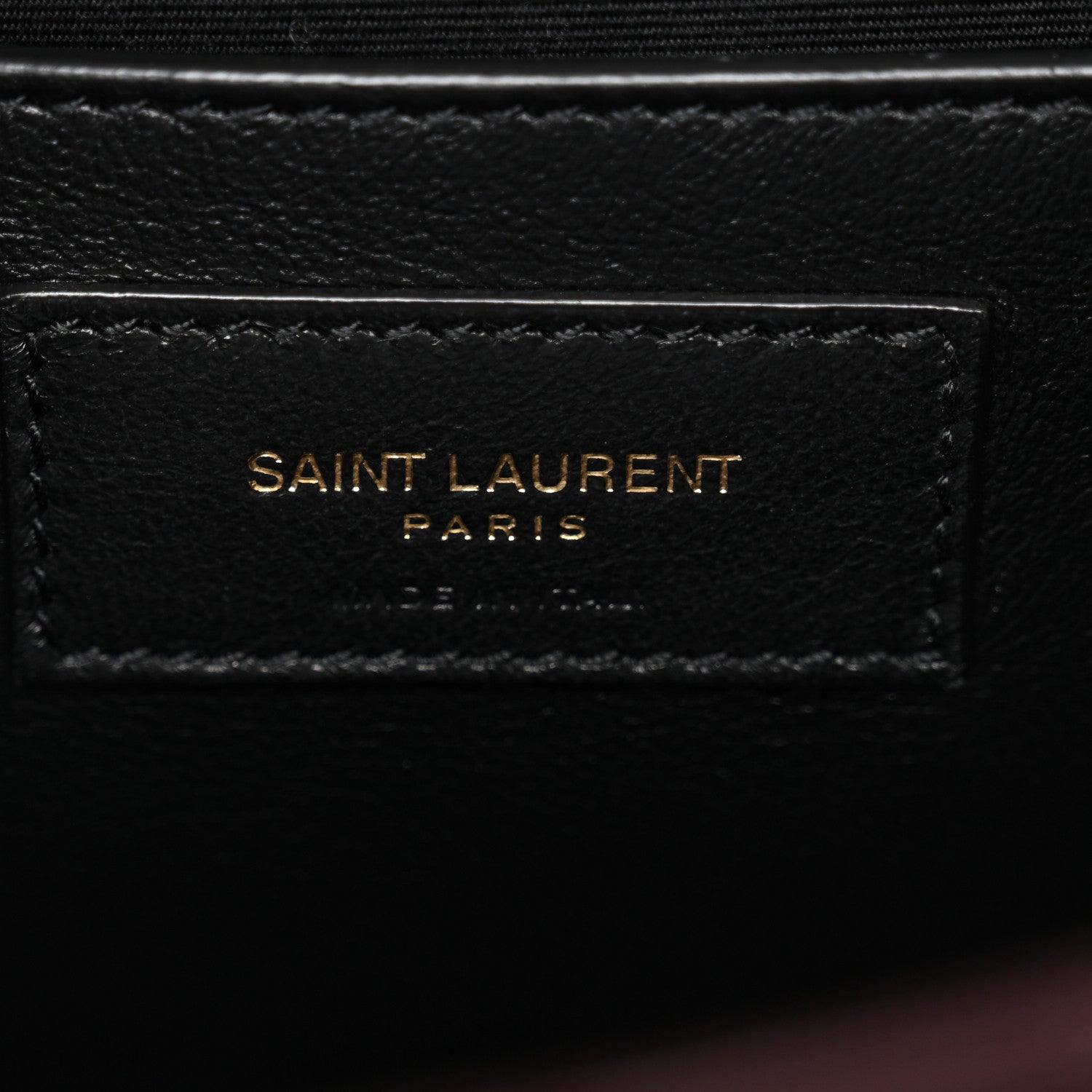 Saint Laurent Lambskin Mixed Matelasse Triquilt Medium Monogram Satchel Burgundy 6 of 11