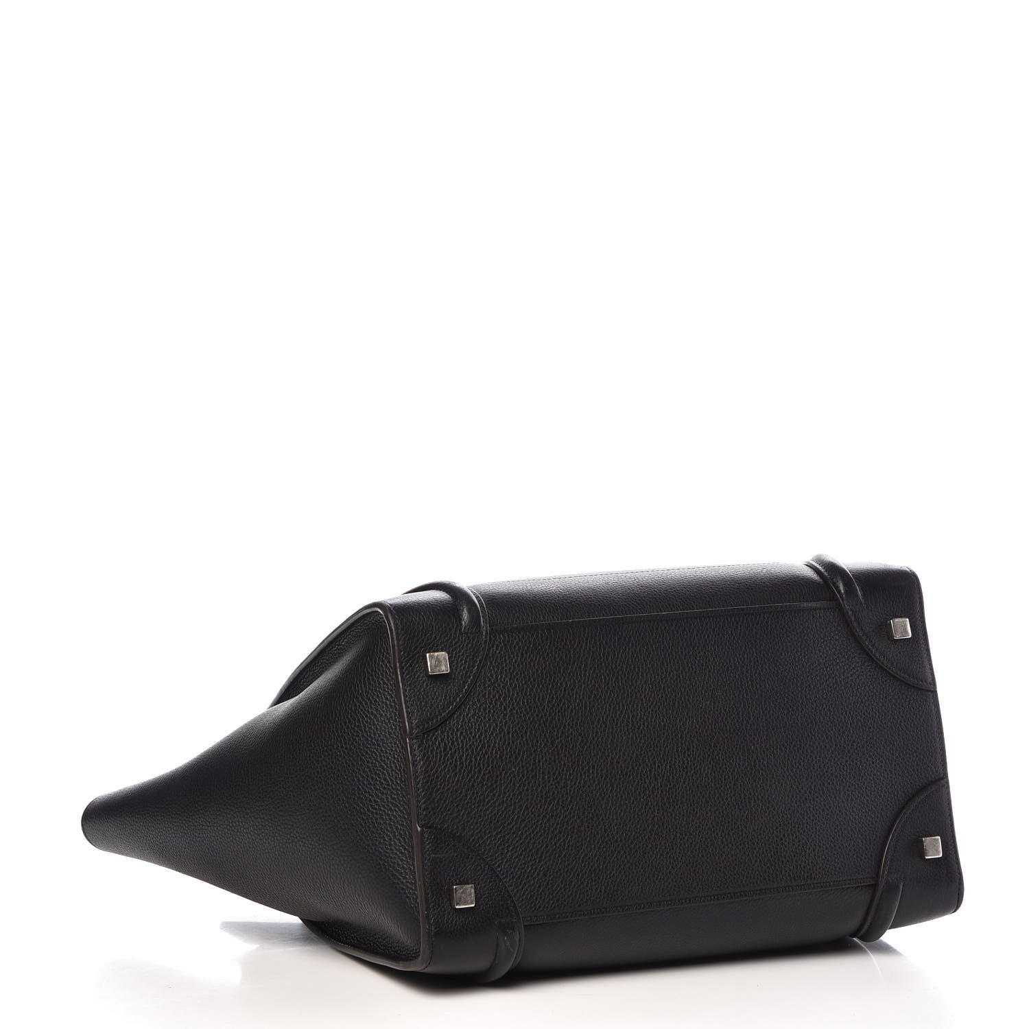 Celine Drummed Calfskin Mini Luggage Black 4 of 10