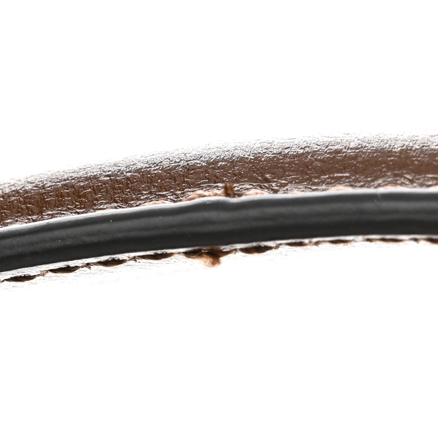 Glazed Textured Calfskin Mini Horsebit 1955 Top Handle Flap Bag Brown Sugar