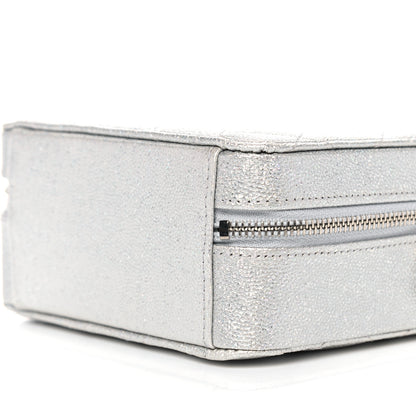 Chanel Metallic Caviar Quilted Camera Bag Silver 10 of 12