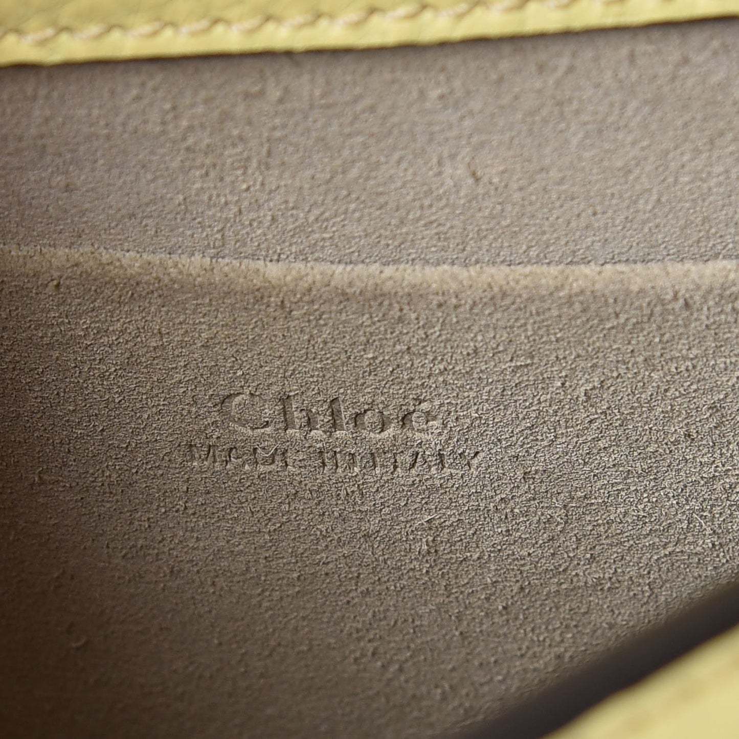 Calfskin Suede Small Nile Bracelet Bag Lemonade