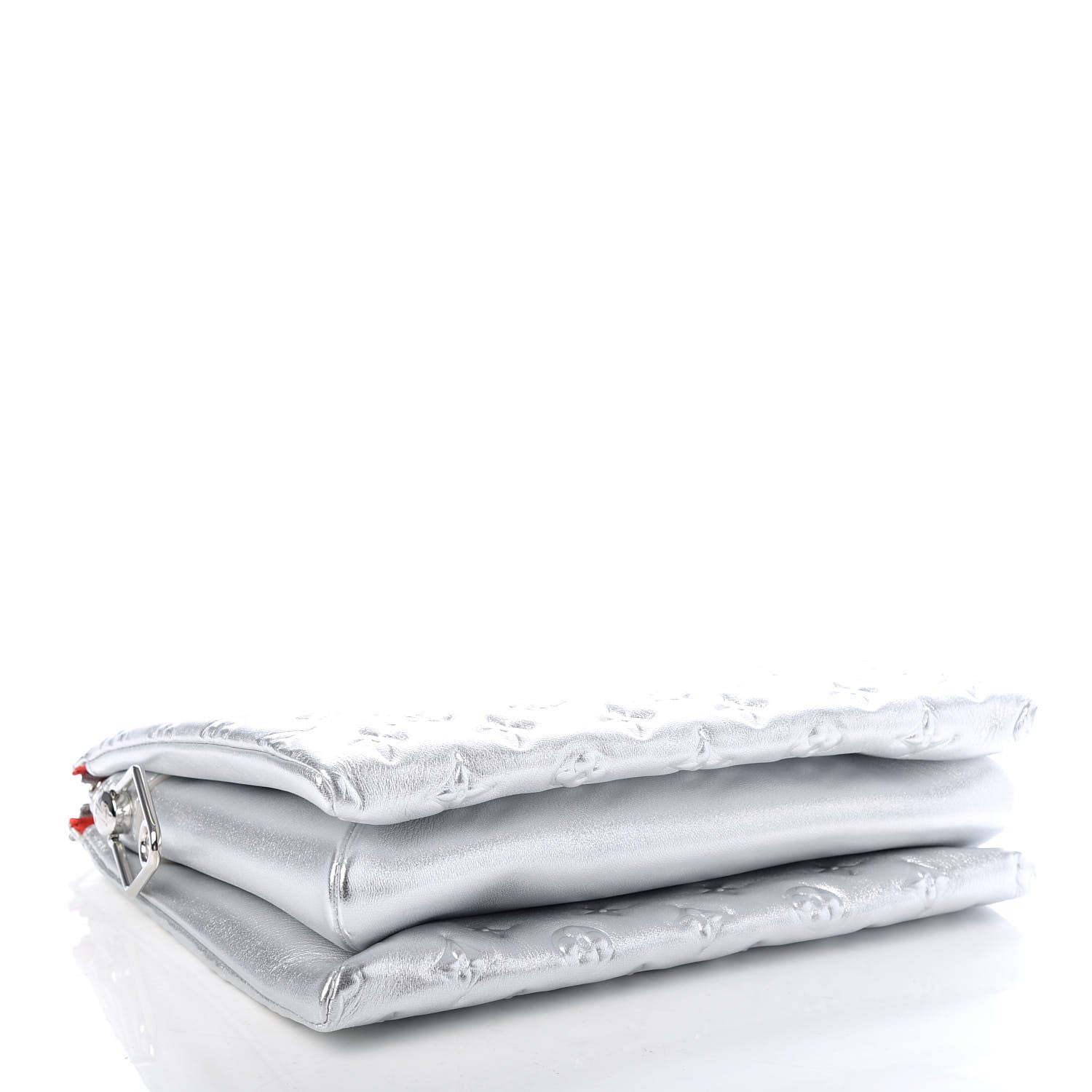 Louis Vuitton Metallic Lambskin Embossed Monogram Coussin PM Silver 4 of 9