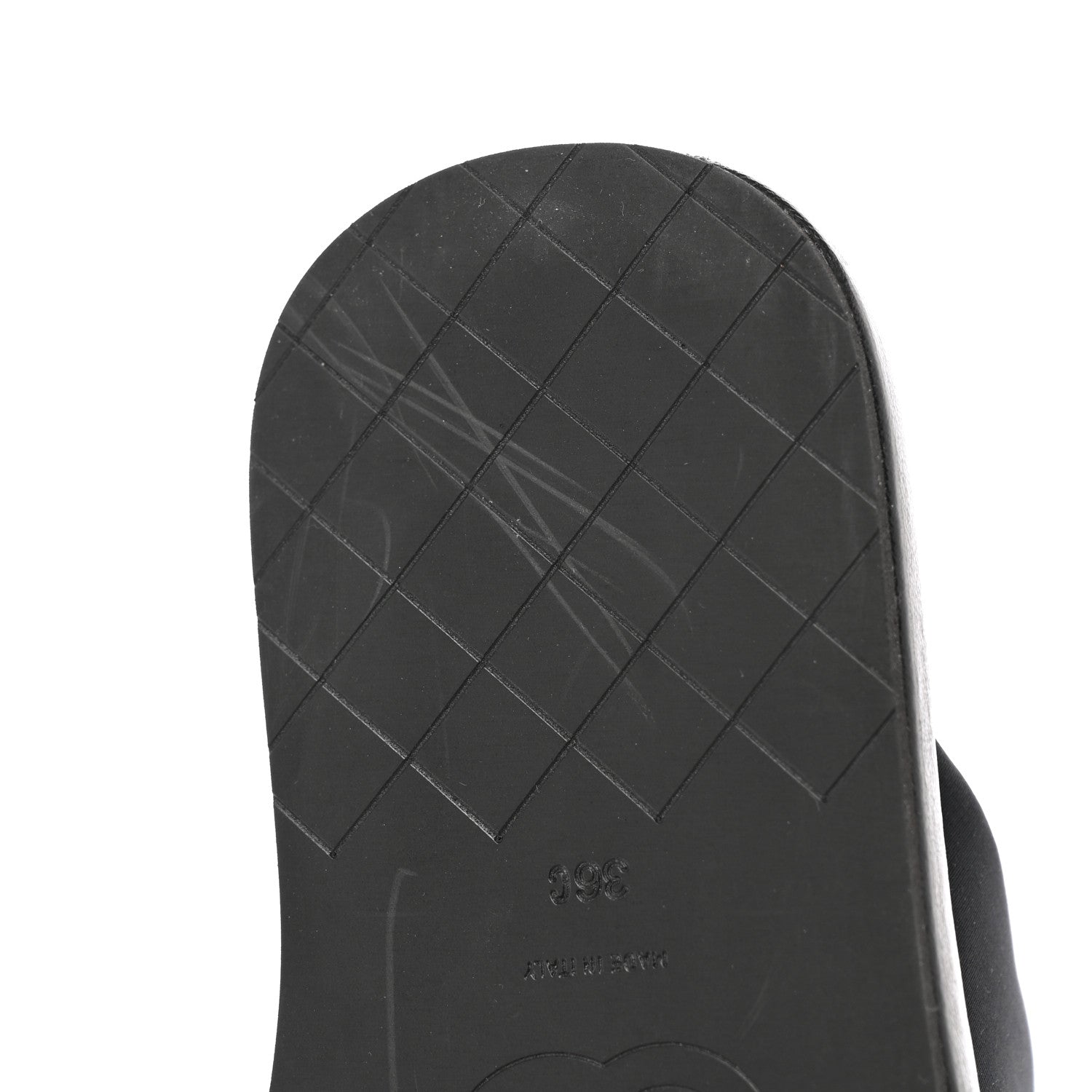 Chanel Fabric CC Mules Sandals 36 Black 13 of 15