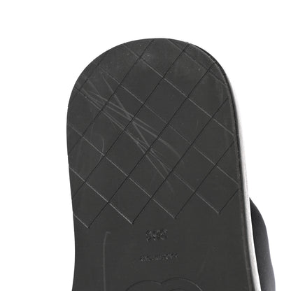 Chanel Fabric CC Mules Sandals 36 Black 13 of 15