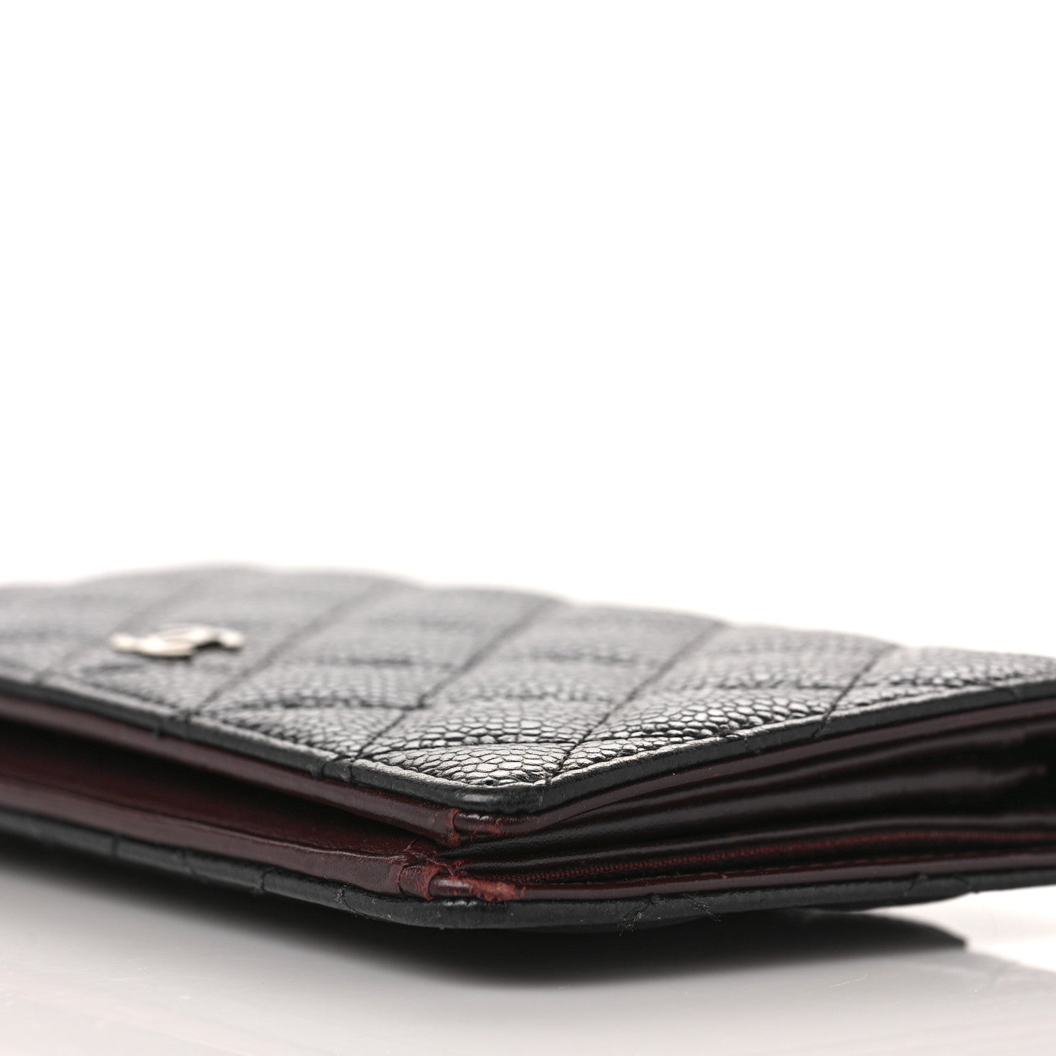Chanel Caviar Quilted Yen Wallet Black 8 of 9