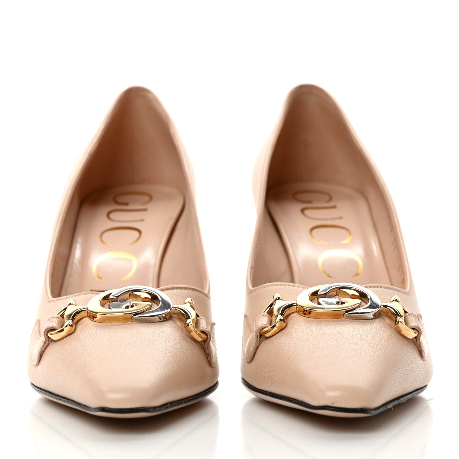 Gucci Malaga Kid Zumi 75mm Pumps 37 Skin Rose 2 of 9
