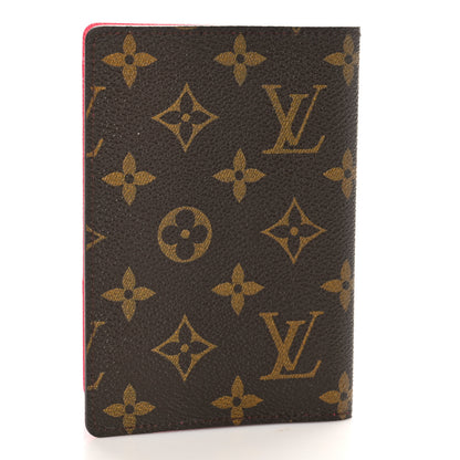 Louis Vuitton Monogram My LV Heritage Passport Cover Fuchsia Orange 3 of 8