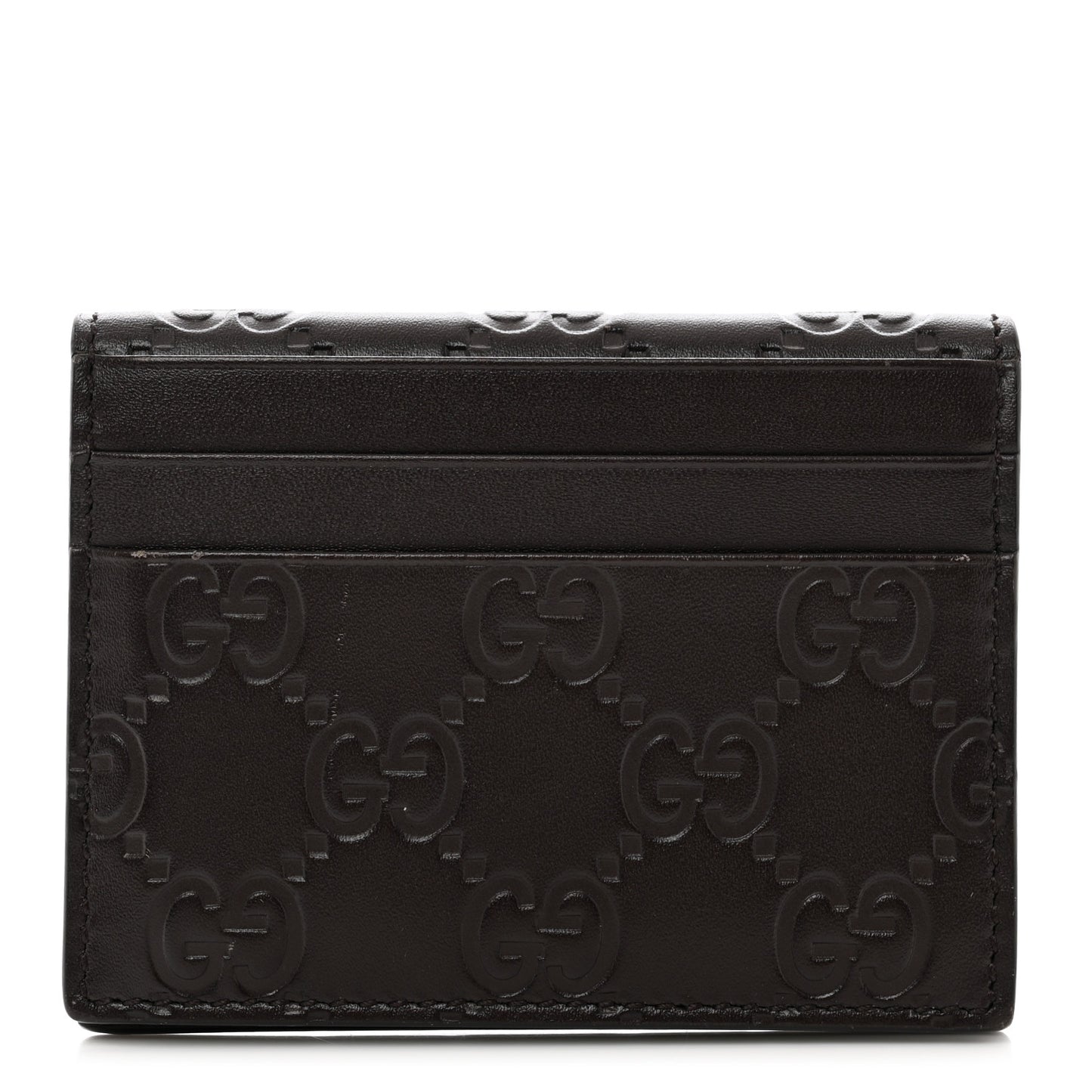 Guccissima Card Holder Black