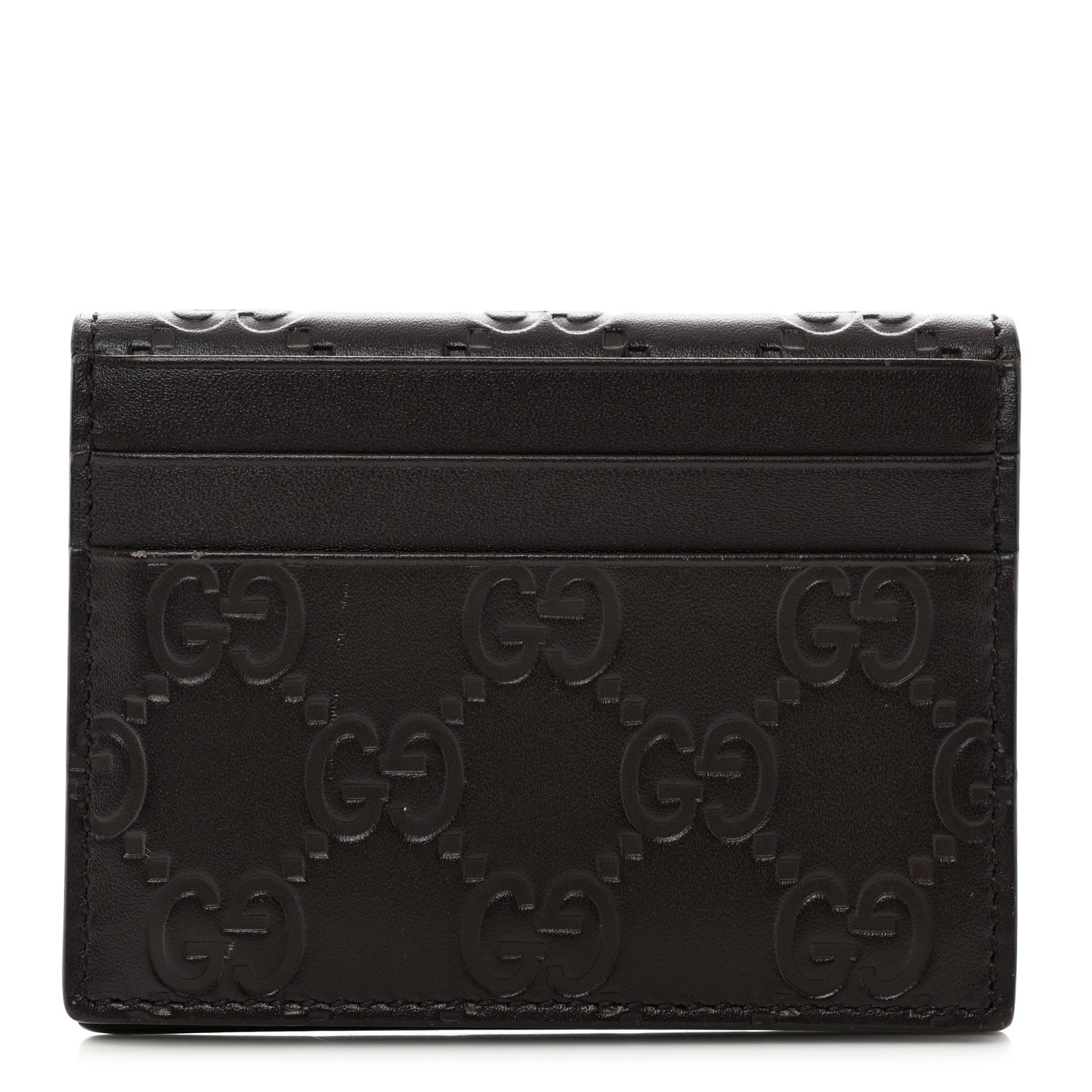 Gucci Guccissima Card Holder Black 1 of 6