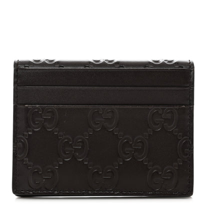 Gucci Guccissima Card Holder Black 1 of 6
