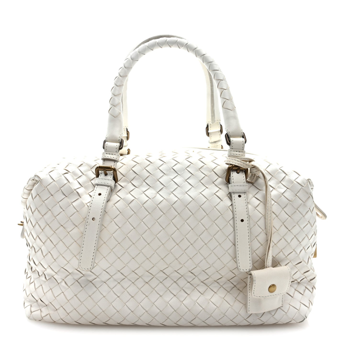 Nappa Intrecciato Montaigne Bag White