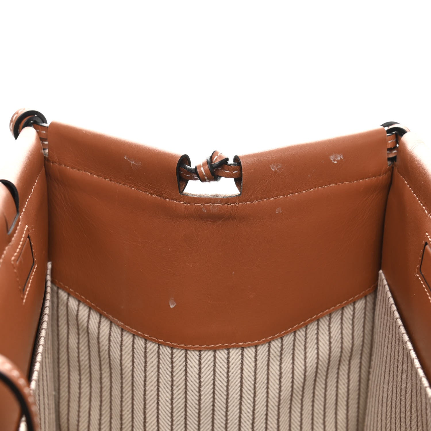 Loewe Canvas Calfskin Cushion Tote Taupe 14 of 17