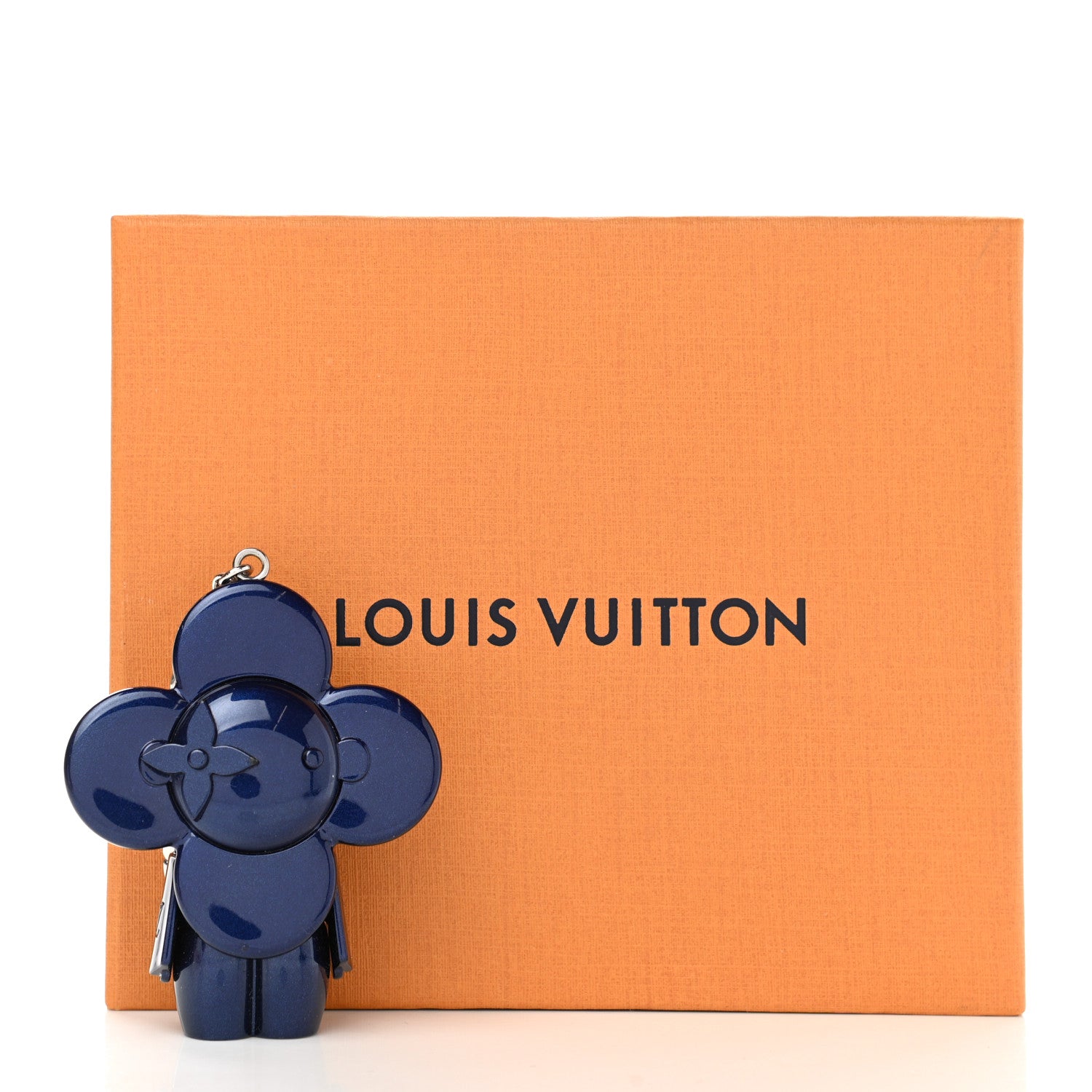 Louis Vuitton Metal Vivienne Bag Charm Key Holder Blue Marine 6 of 6
