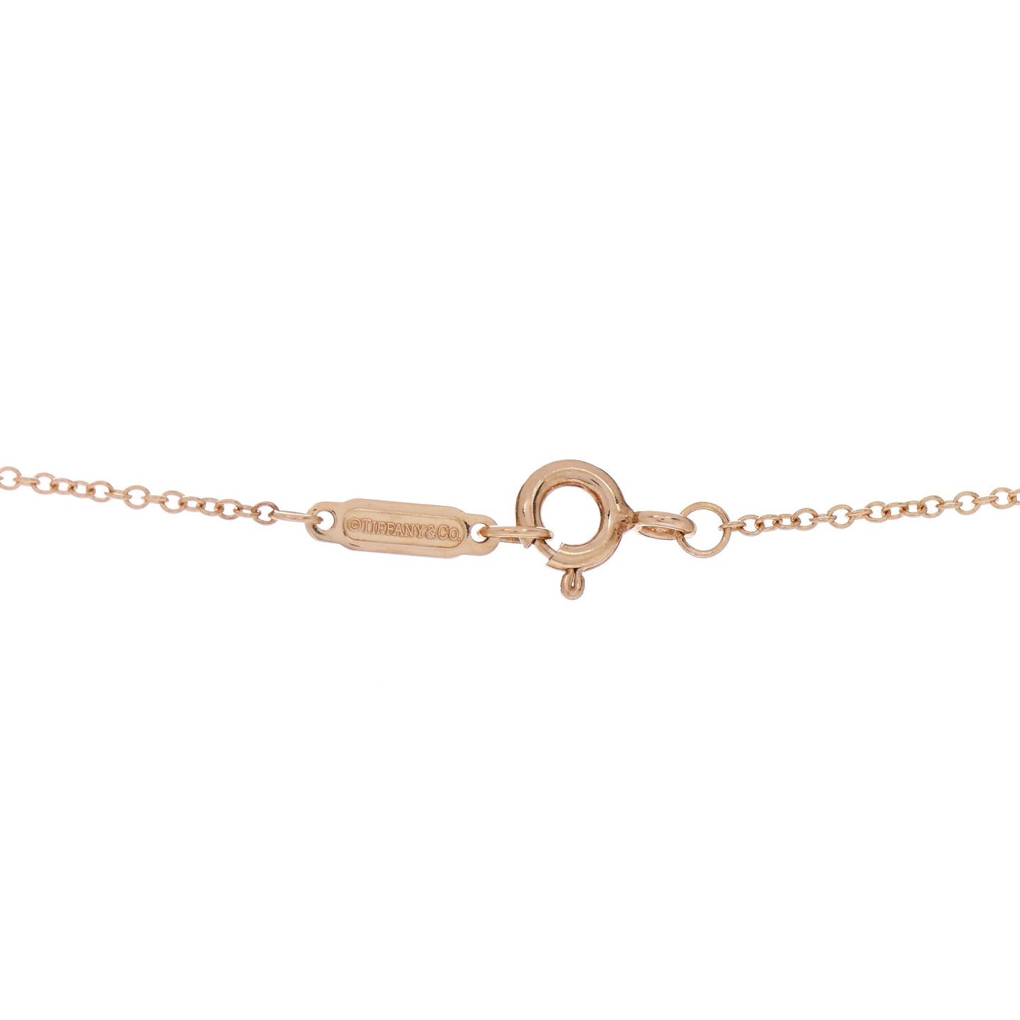 18K Rose Gold Diamond Victoria Vine Circle Pendant Necklace