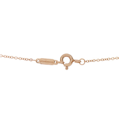 Tiffany 18K Rose Gold Diamond Victoria Vine Circle Pendant Necklace 4 of 4