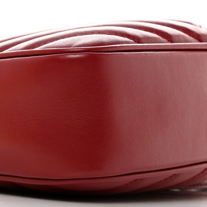 Saint Laurent Calfskin Matelasse Monogram Lou Camera Bag Opyum Red 9 of 10
