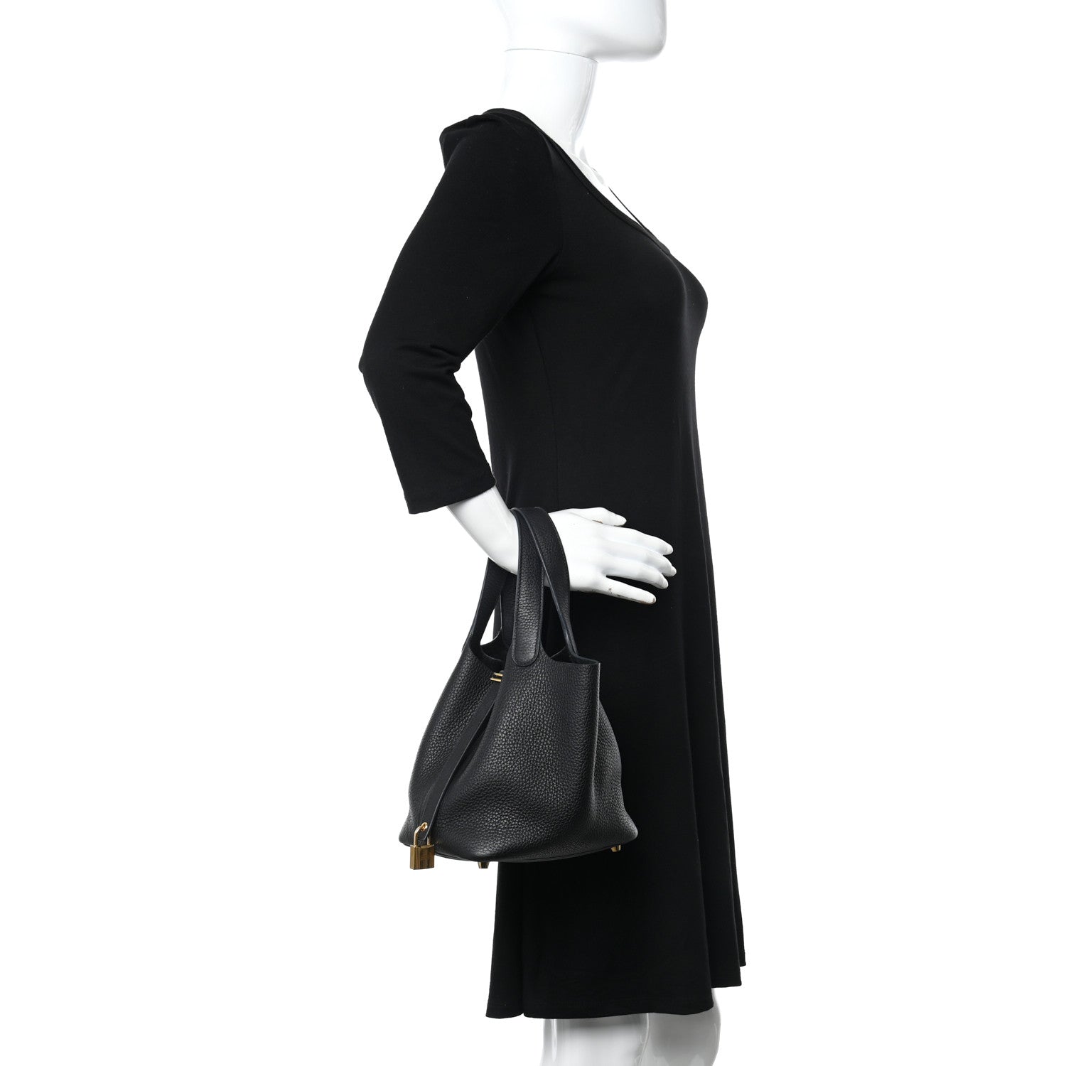 Hermes Taurillon Clemence Picotin Lock 18 PM Black 2 of 10