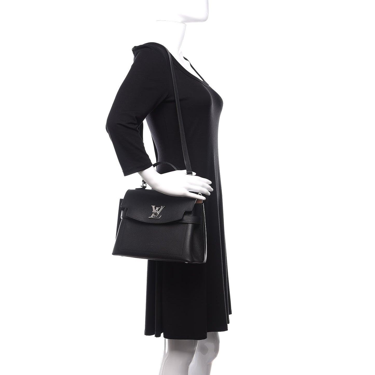 Calfskin Lockme Ever BB Black