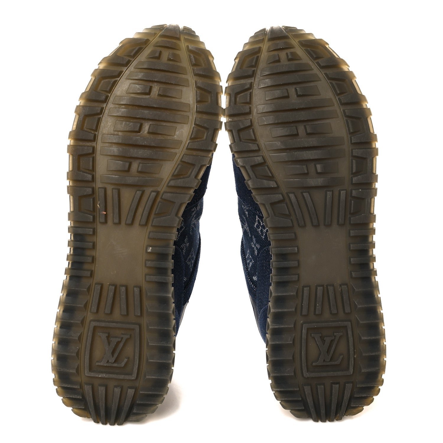 Louis Vuitton Denim Monogram Run Away Sneakers 36.5 Blue 6 of 8