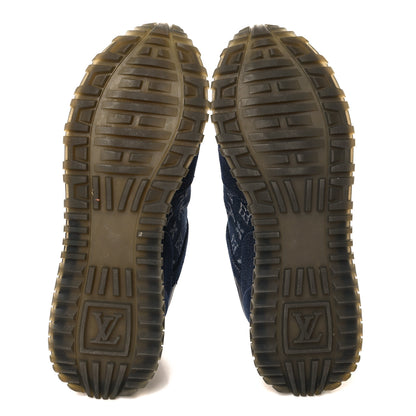 Louis Vuitton Denim Monogram Run Away Sneakers 36.5 Blue 6 of 8