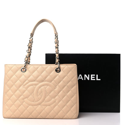 Chanel Caviar Quilted Grand Shopping Tote GST Beige 13 of 13