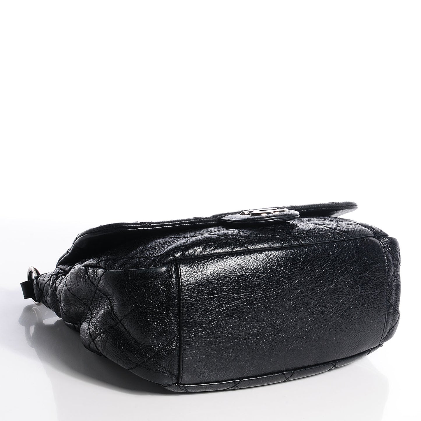 Glazed Calfskin On The Road XL Flap Black