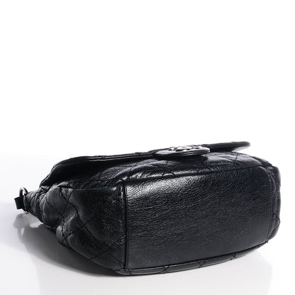 Chanel Glazed Calfskin On The Road XL Flap Black 4 of 7