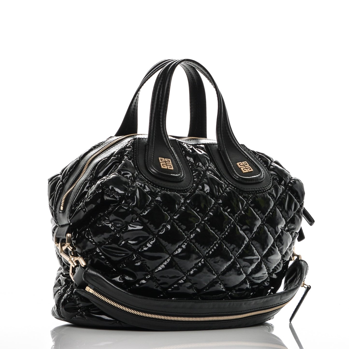 Patent Quilted Medium Nightingale Black