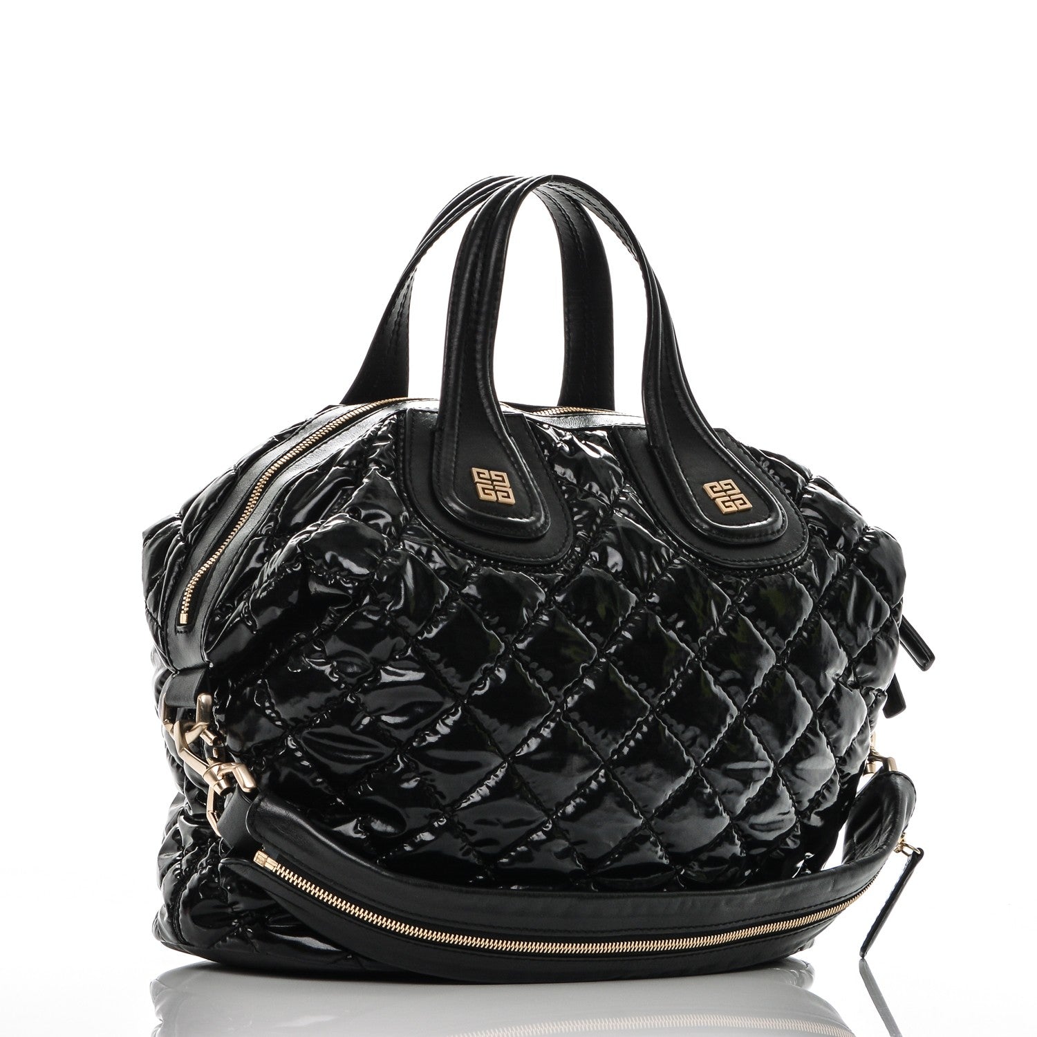 Givenchy Patent Quilted Medium Nightingale Black 3 of 7