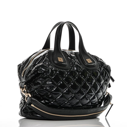 Givenchy Patent Quilted Medium Nightingale Black 3 of 7