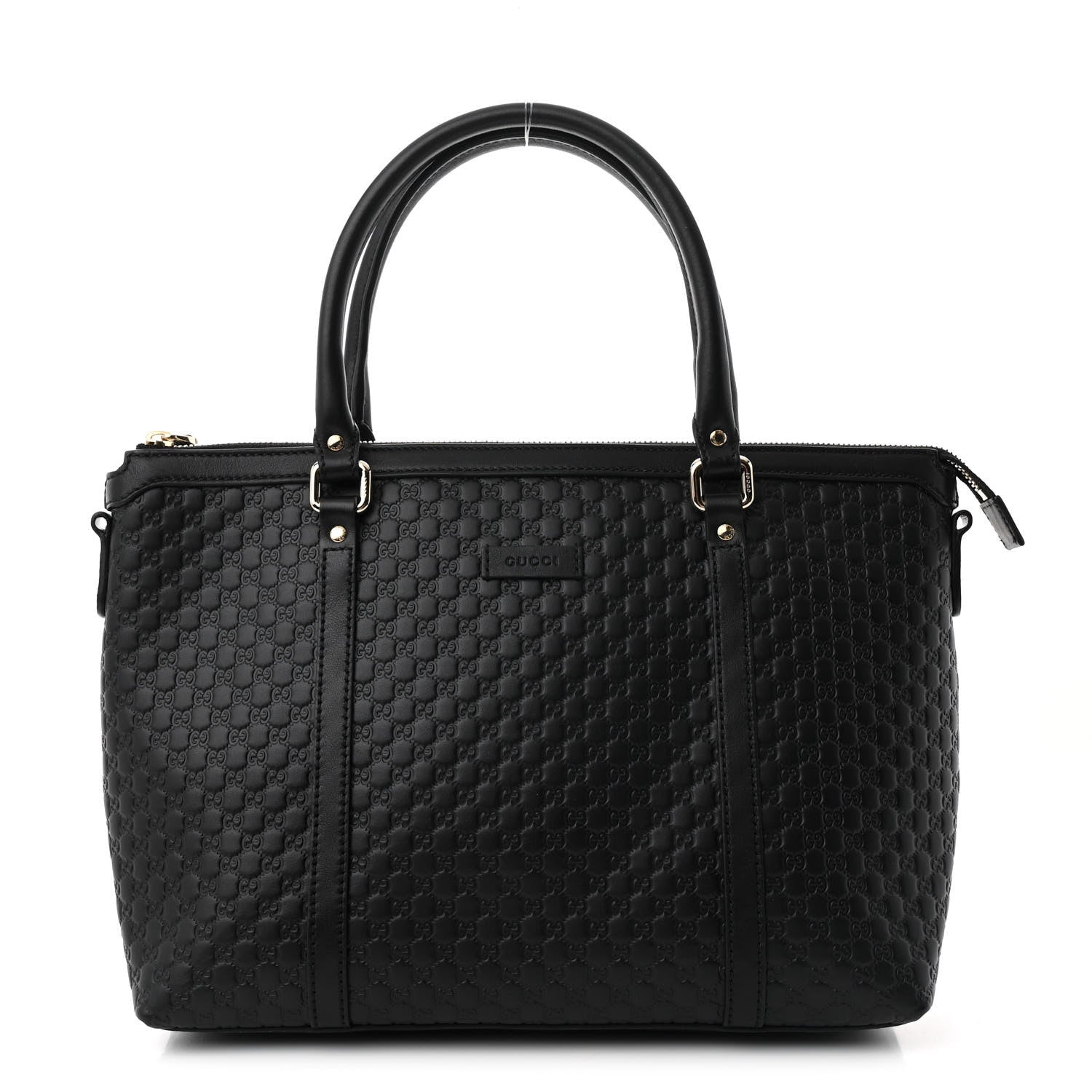 Gucci Soft Microguccissima Small Zippered Satchel Black 1 of 10