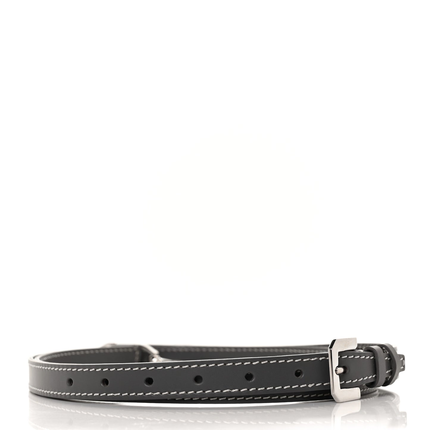 Calfskin Adjustable Shoulder Strap Grey