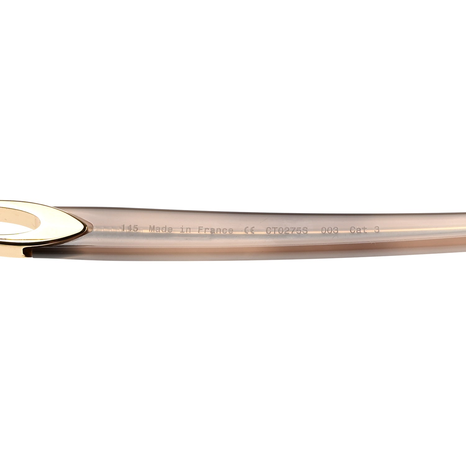Cartier Mens Double Bridge Aviator Sunglasses Gold 6 of 8