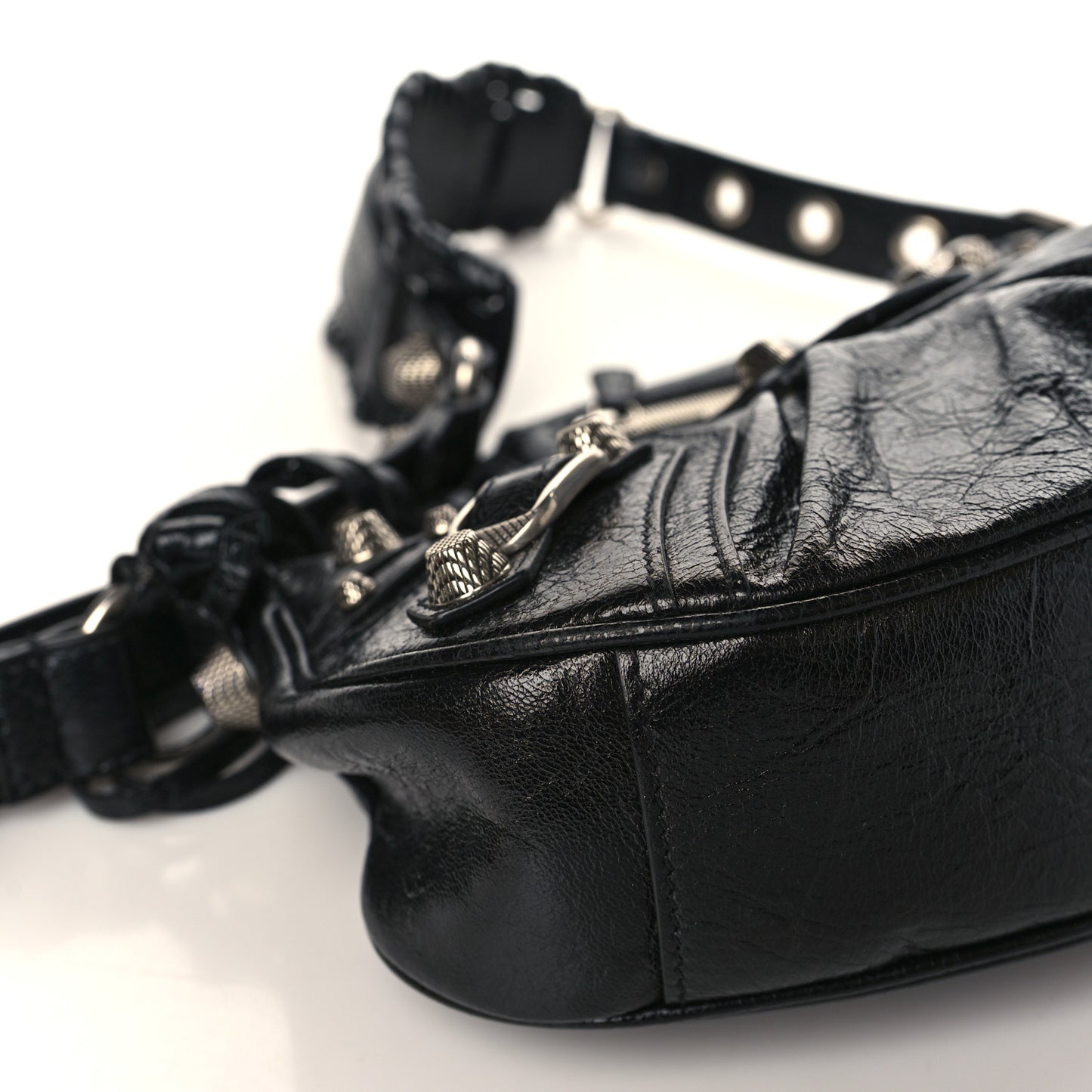 Agneau Arena Le Cagole Shoulder Bag XS Black