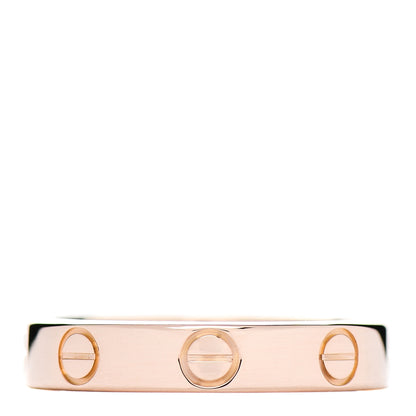 Cartier 18K Pink Gold 3.5mm LOVE Wedding Band Ring 50 5.5 1 of 4