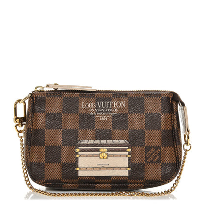 Louis Vuitton Damier Ebene Trunks and Locks Mini Pochette Accessories 1 of 6