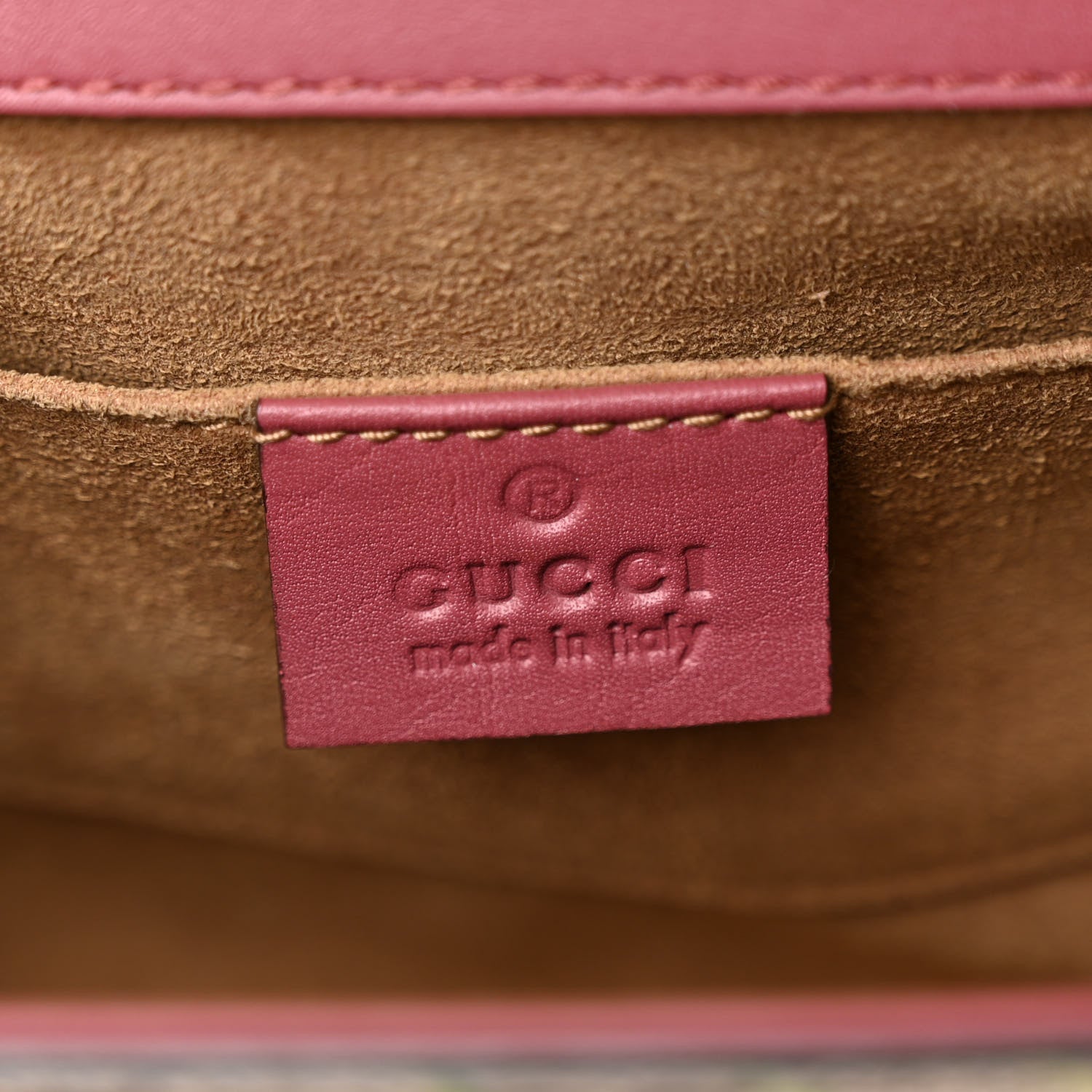 Gucci GG Supreme Monogram Blooms Small Padlock Shoulder Bag Beige Multicolor Dry Rose 6 of 9