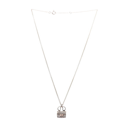 Hermes 18K Rose Gold Diamond Constance Amulette Pendant Necklace 3 of 7