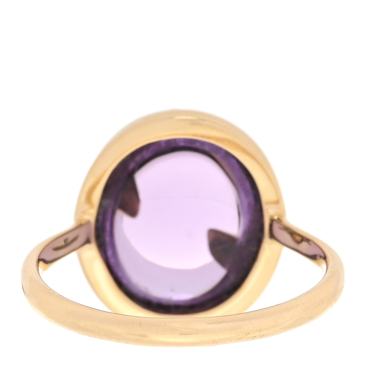 18K Yellow Gold Amethyst Paloma Picasso Olive Leaf Ring 57 8