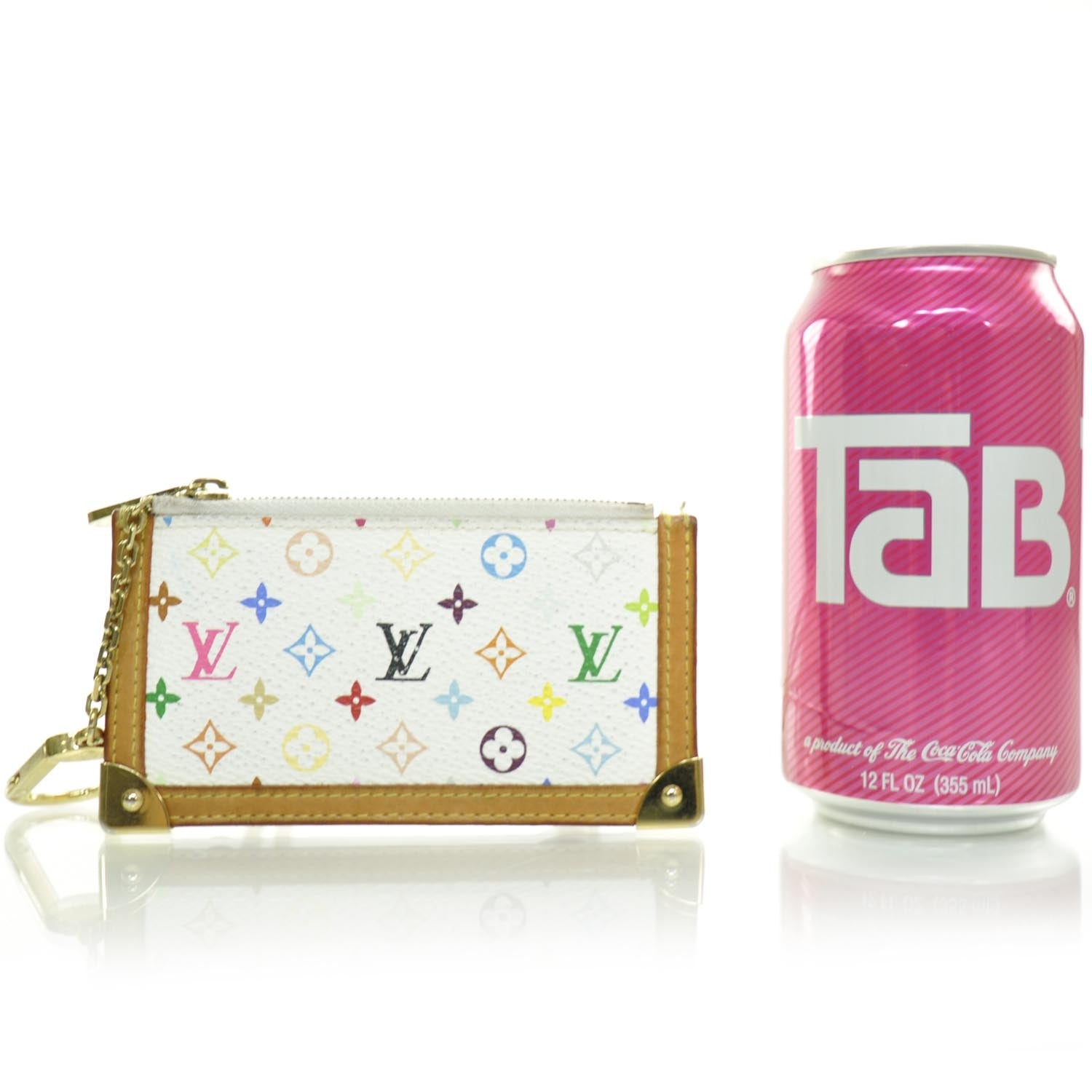 Louis Vuitton Monogram Multicolor Key Pouch White 2 of 4