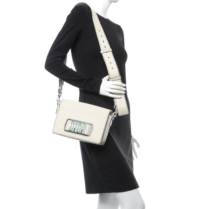 Christian Dior Grained Calfskin Dio(r)evolution Flap Bag White 2 of 8