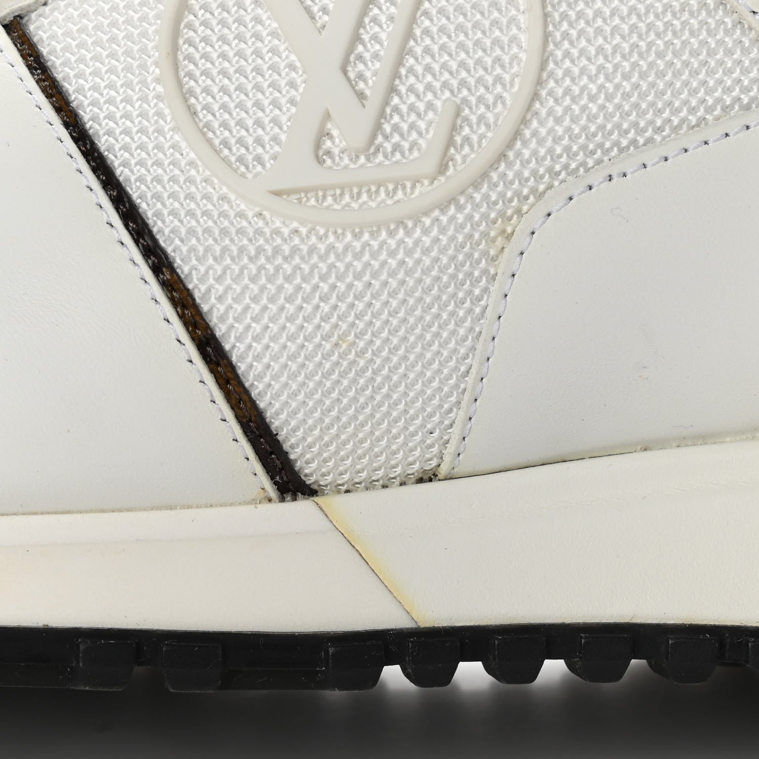 Louis Vuitton Calfskin Monogram Run Away Sneakers 38 White 11 of 14