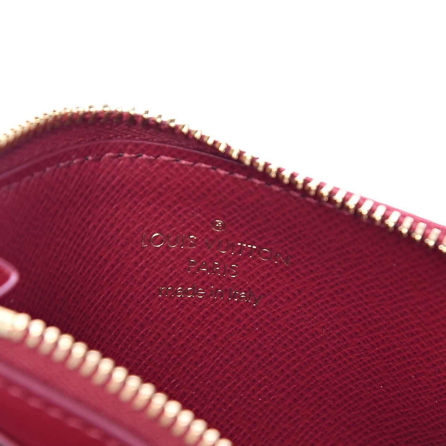 Monogram Zipped Card Holder Fuchsia