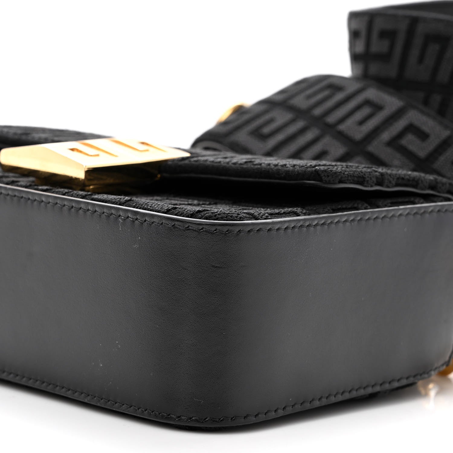 Givenchy Canvas Embroidered Small 4G Woven Chain Crossbody Black 9 of 9